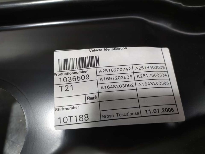 Recambio de elevalunas delantero izquierdo para mercedes-benz clase r (w251) r 350 cdi 4-matic (251.022) referencia OEM IAM A251