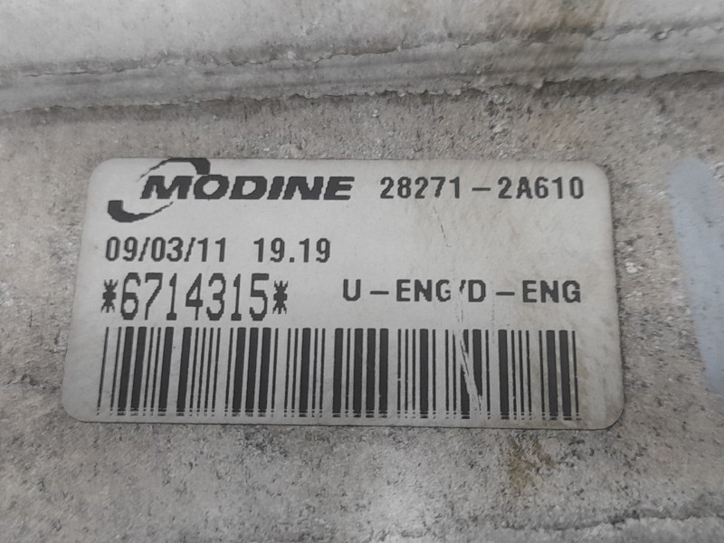 Recambio de intercooler para kia cee´d sporty wagon lx referencia OEM IAM 282712A610 6714315 MODINE