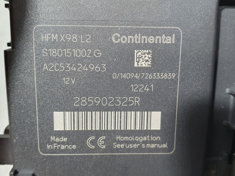 Recambio de conmutador de arranque para renault clio iv dynamique referencia OEM IAM 285902325R A2C53424963 CONTINENTAL