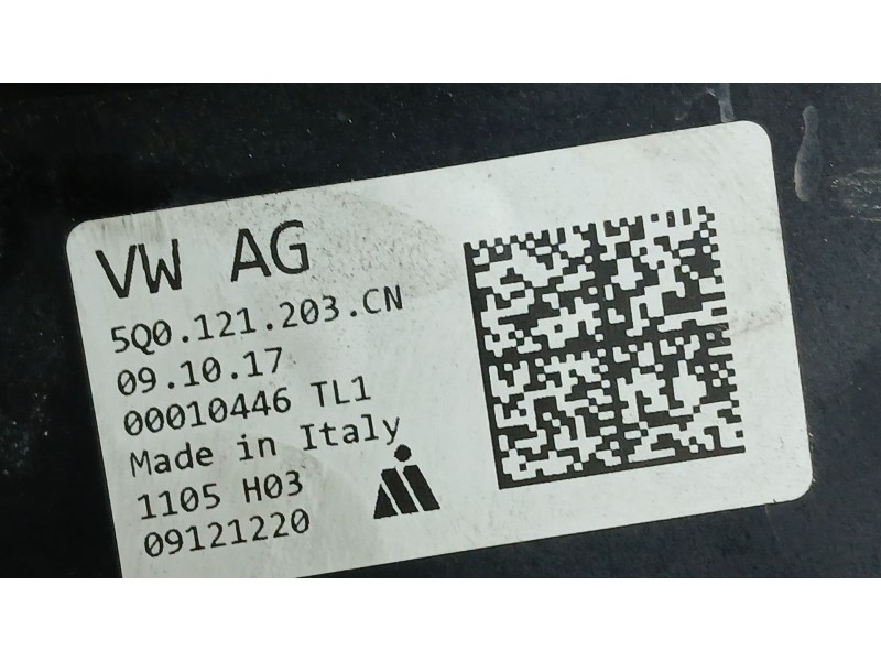 Recambio de electroventilador para seat leon (5f1) 1.4 tsi referencia OEM IAM 5Q0121203CN  