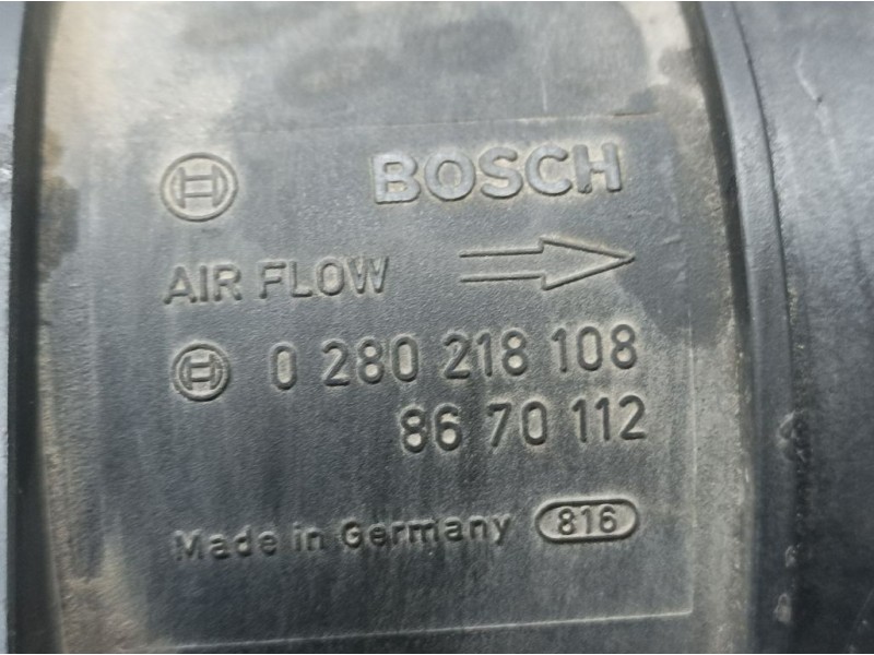 Recambio de caudalimetro para volvo s60 berlina 2.4 t / 2.5 t referencia OEM IAM 8670112 0280218108 BOSCH