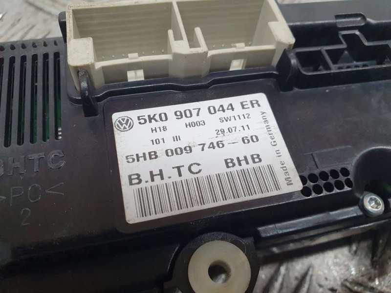 Recambio de mando climatizador para volkswagen tiguan (5n2) t1 bluemotion referencia OEM IAM 5K0907044ER 5HB00974660 