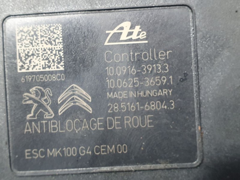 Recambio de abs para peugeot 208 style referencia OEM IAM 9822654880 10022012064 ATE