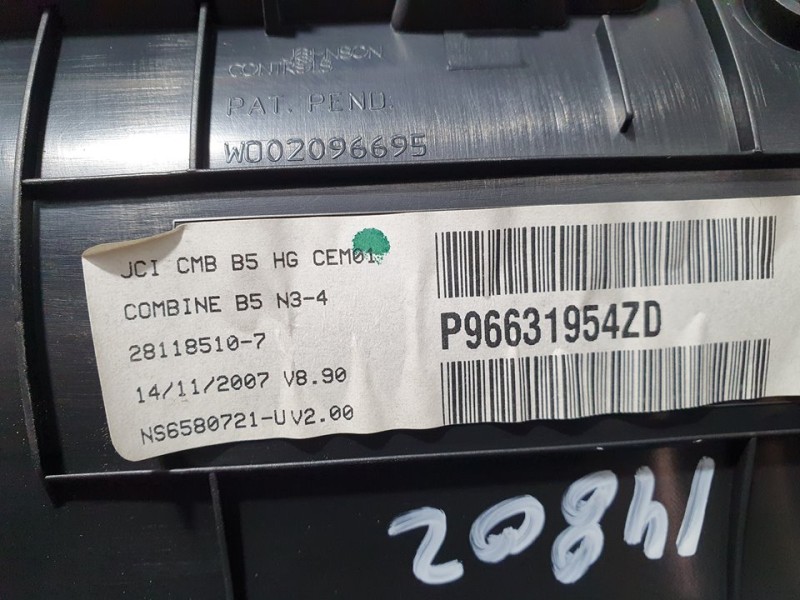 Recambio de cuadro instrumentos para citroën c4 berlina collection referencia OEM IAM 96631954ZD 281185107 NS6580721