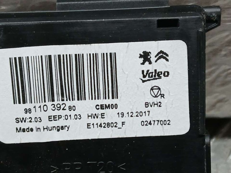 Recambio de modulo electronico para peugeot 5008 gt line referencia OEM IAM 9811039280 02477002 VALEO