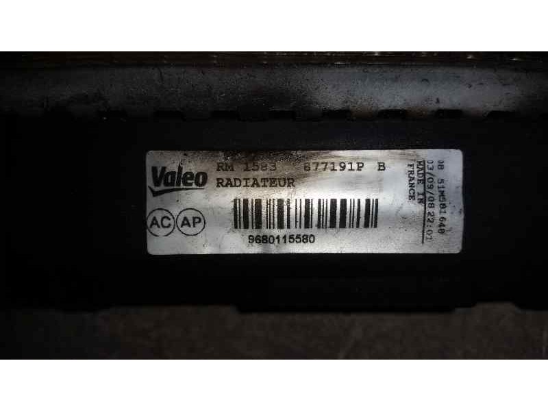 Recambio de radiador agua para peugeot 207 sport referencia OEM IAM 877191P 9680115580 