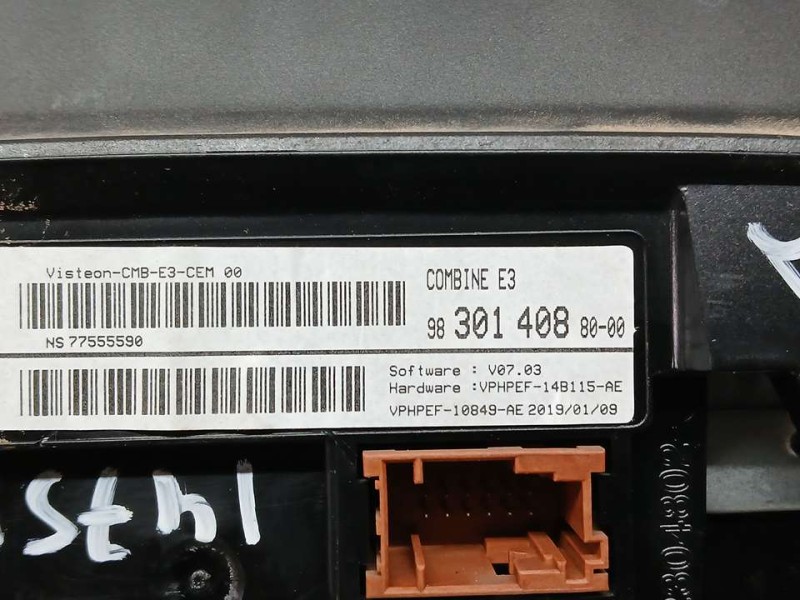 Recambio de cuadro instrumentos para citroën c4 cactus feel referencia OEM IAM 9830140880 NS77555590 VISTEON