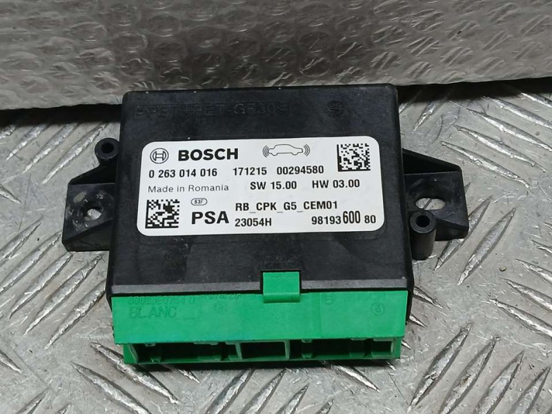 Recambio de modulo electronico para peugeot 5008 gt line referencia OEM IAM 9819360080 0263014016 BOSCH