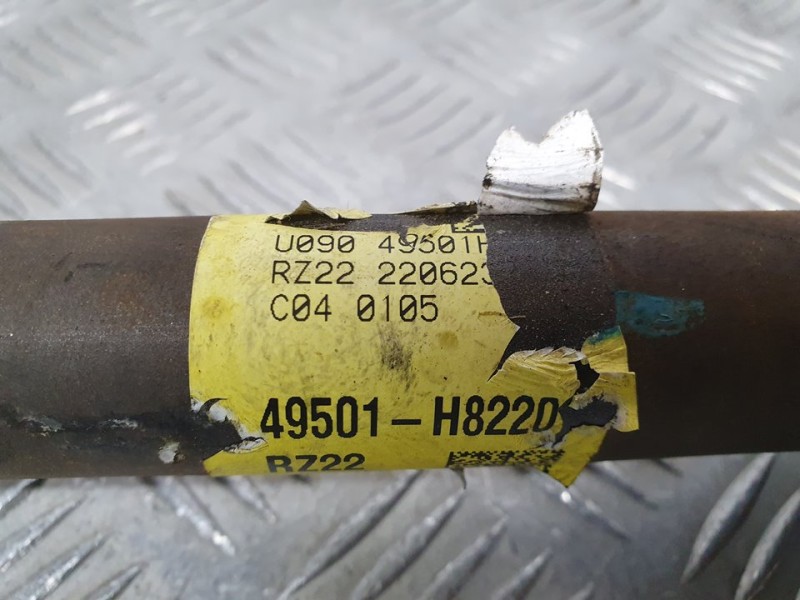 Recambio de transmision delantera derecha para kia rio (yb) hibrid referencia OEM IAM 49501H822D  