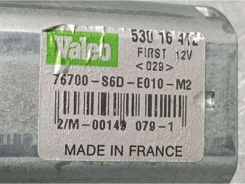 Recambio de motor limpia trasero para honda civic berlina 3 (ep1/2) 1.6 vtec cat (d 16 v 1) referencia OEM IAM 76700S6DE010M2 53