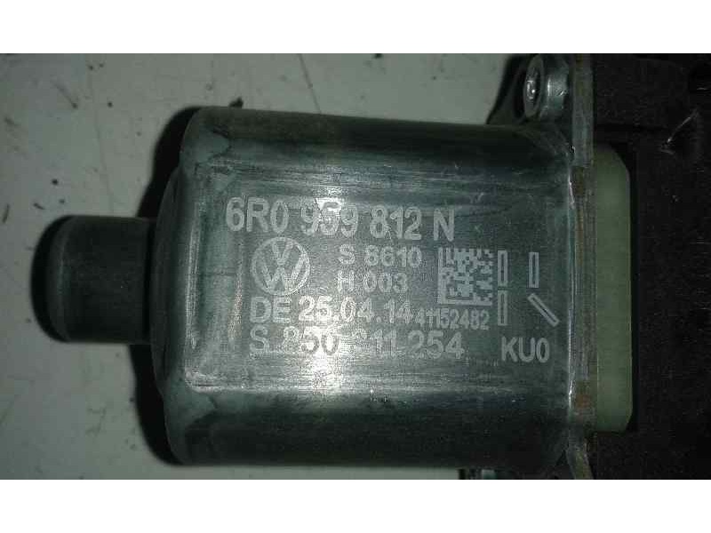 Recambio de elevalunas trasero derecho para volkswagen polo (6r1) 5 puertas referencia OEM IAM 6R0959812N 5 PINS ELECTRICO