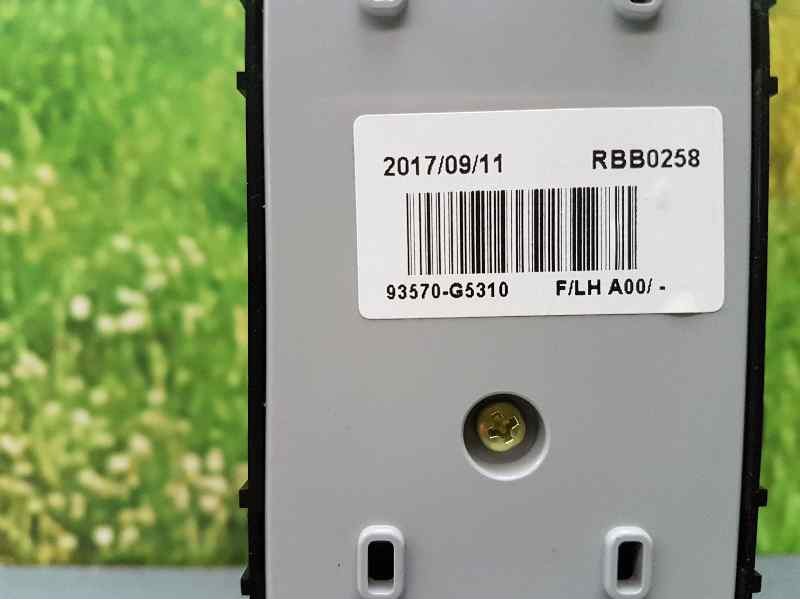 Recambio de mando elevalunas delantero izquierdo para kia niro concept plug-in hybrid referencia OEM IAM 93570G5310 4C74801000 