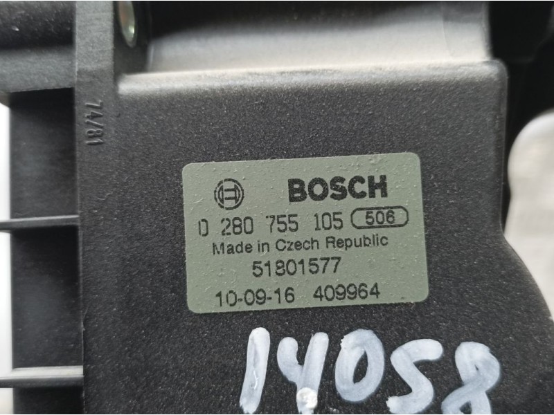 Recambio de potenciometro pedal para peugeot bipper básico referencia OEM IAM 5180577 0281755105 BOSCH