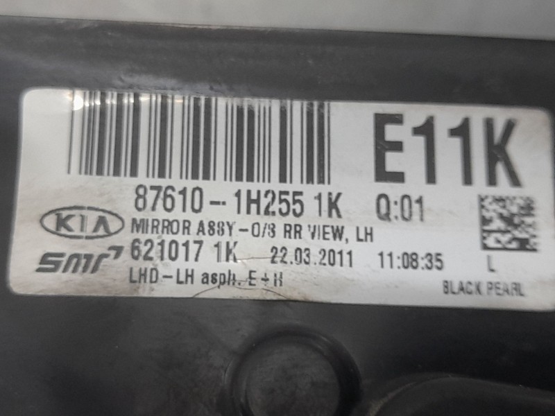 Recambio de retrovisor izquierdo para kia cee´d sporty wagon lx referencia OEM IAM 876101H255  ELECTRICO
