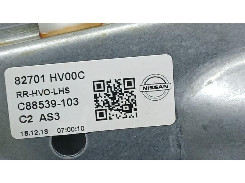 Recambio de elevalunas trasero izquierdo para nissan qashqai (j11) tekna referencia OEM IAM 82701HV00D ELECTRICO 6 PINS C8853910