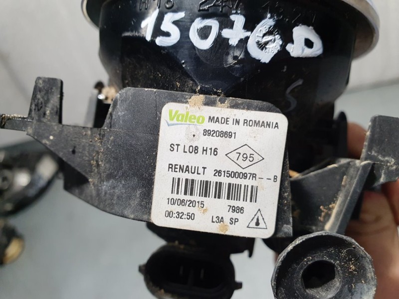 Recambio de faro antiniebla derecho para smart fortwo coupe basis (52kw) (453.342) referencia OEM IAM 261500097R 89208691 VALEO