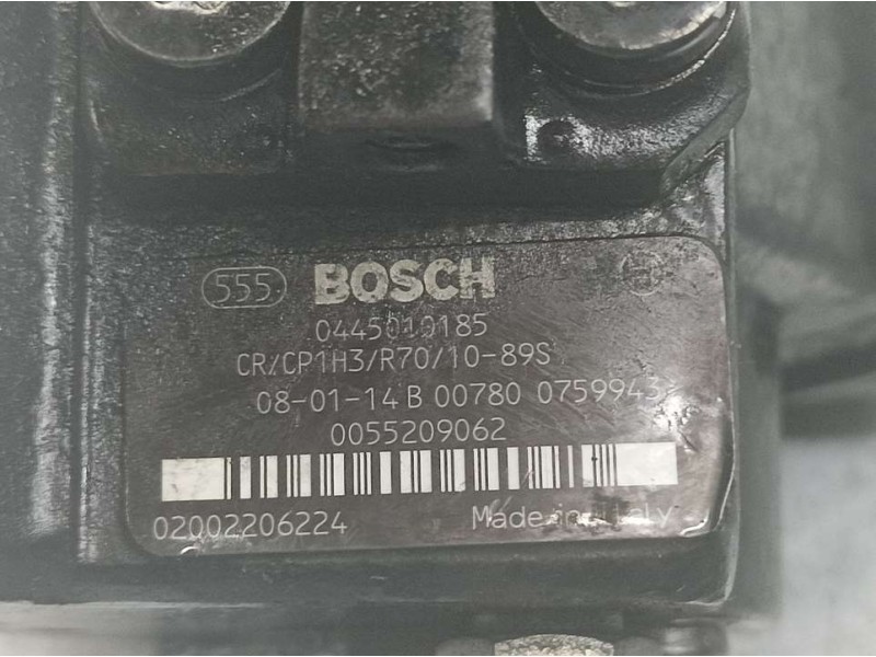 Recambio de bomba alta presion para fiat bravo (198) 1.6 16v active multijet (77kw) referencia OEM IAM 55209062 0445010185 BOSCH