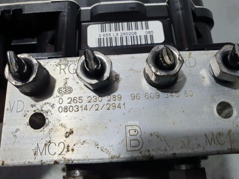 Recambio de abs para citroën c4 picasso seduction referencia OEM IAM 9660934580 0265230289 BOSCH