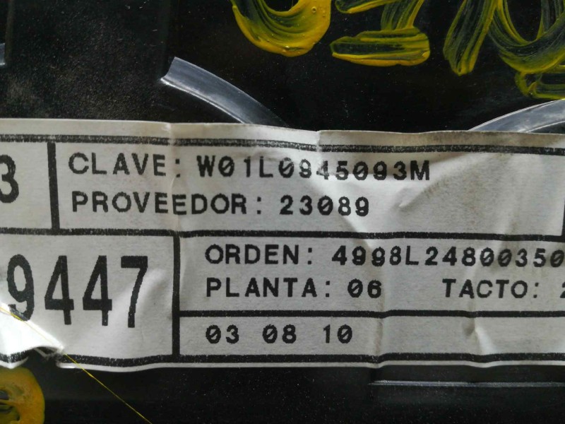 Recambio de piloto trasero izquierdo para seat toledo (1l) referencia OEM IAM W01L0945093M  INTERIOR