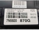 Recambio de cuadro instrumentos para seat alhambra (710) style referencia OEM IAM 7N5920870G A2C34980900 
