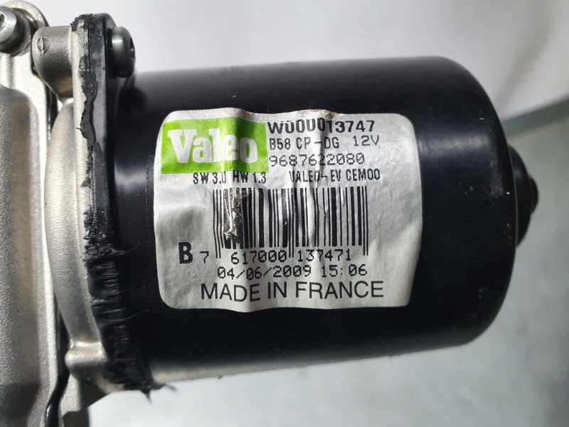 Recambio de motor limpia delantero para citroën c4 grand picasso exclusive referencia OEM IAM 9687622080 W000013747 VALEO LADO D