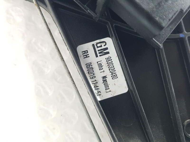 Recambio de elevalunas trasero derecho para opel grandland / grandland x (a18, p1uo) 1.2 (75) referencia OEM IAM 9830320480 6 PI