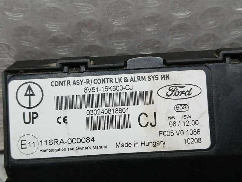 Recambio de caja reles / fusibles para ford fiesta (cb1) ghia referencia OEM IAM 8V5115K600CJ F005V01086 