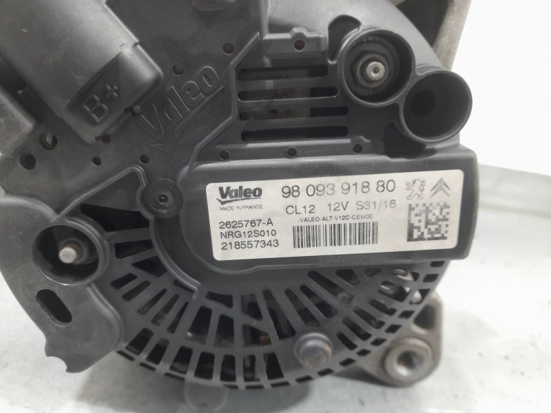Recambio de alternador para citroën c3 aircross i (2r_, 2c_) 1.2 puretech 82 (2rhmrc, 2rhmzb) referencia OEM IAM 9809391880  