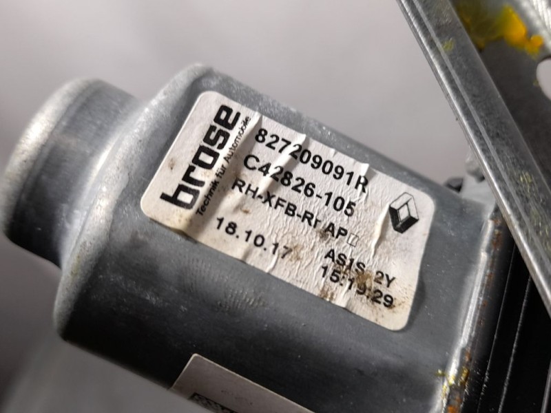 Recambio de elevalunas trasero derecho para renault megane iv berlina 5p business referencia OEM IAM 827209091R ELECTRICO 6 PINE