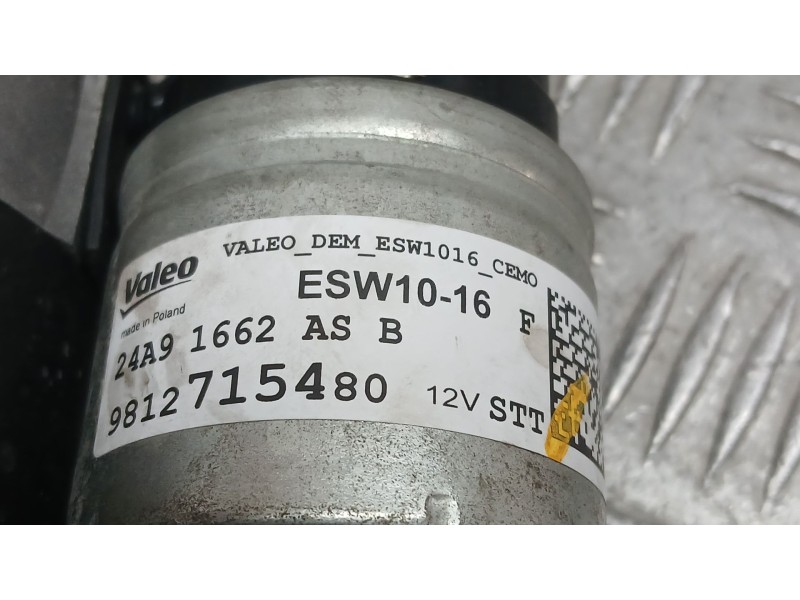 Recambio de motor arranque para opel grandland / grandland x (a18, p1uo) 1.2 (75) referencia OEM IAM 9812715480 VALEO ESW1016