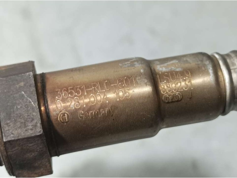 Recambio de sonda lambda para honda accord berlina (cu) luxury referencia OEM IAM 36531RL0G01 0281004106 BOSCH