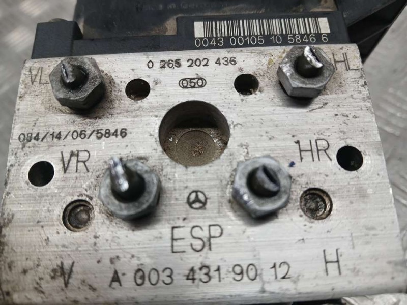Recambio de abs para mercedes-benz clase e (w210) berlina diesel 270 cdi (210.016) referencia OEM IAM A0034319012 0265202436 BOS