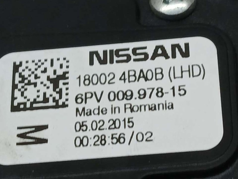 Recambio de potenciometro pedal para nissan qashqai (j11) acenta referencia OEM IAM 180024BA0B 6PV00997815 