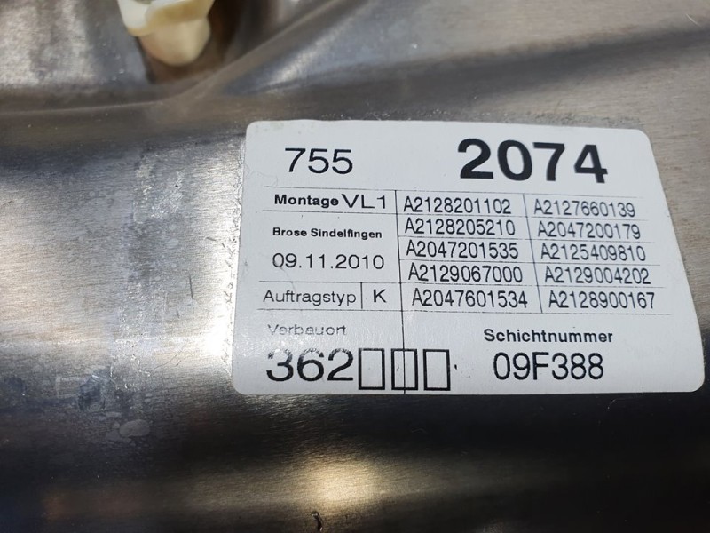 Recambio de elevalunas delantero izquierdo para mercedes-benz clase e (w212) familiar 220 cdi blueefficiency (212.202) referenci