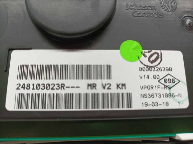 Recambio de cuadro instrumentos para dacia sandero access referencia OEM IAM 248103023R NS36731086N JOHNSON CONTROLS