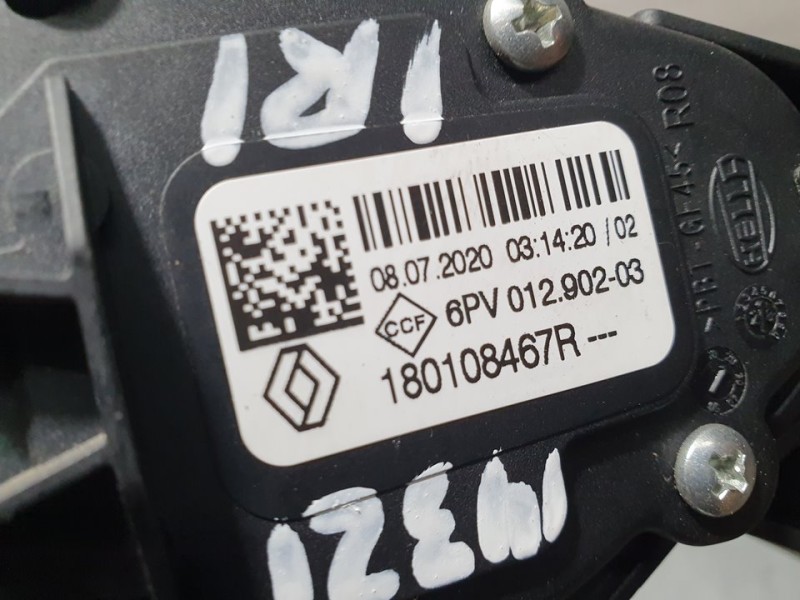 Recambio de potenciometro pedal para renault clio v experience referencia OEM IAM 180108467R 6PV01290203 