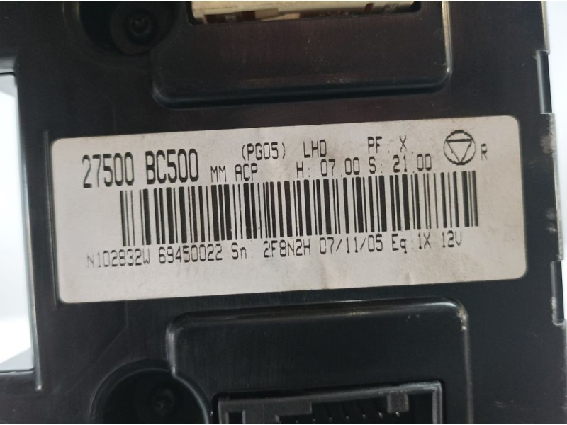 Recambio de mando climatizador para nissan micra (k12e) acenta referencia OEM IAM 27500BC500 69450022 