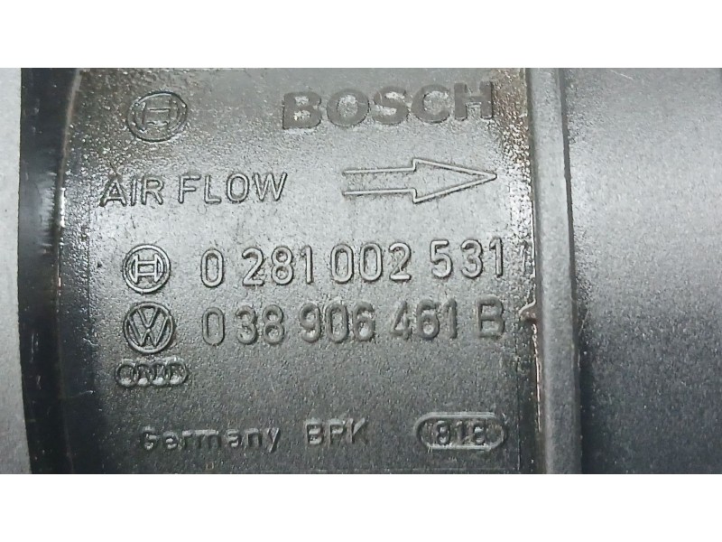 Recambio de caudalimetro para seat altea (5p1) 1.9 tdi referencia OEM IAM 038906461B BOSCH 0281002531