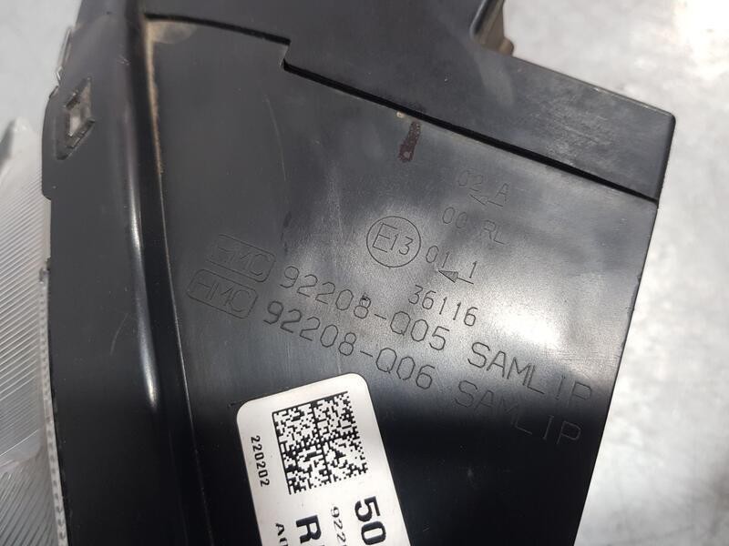 Recambio de piloto delantero derecho para hyundai bayon (bc3) 1.2 mpi referencia OEM IAM 92208Q0500  