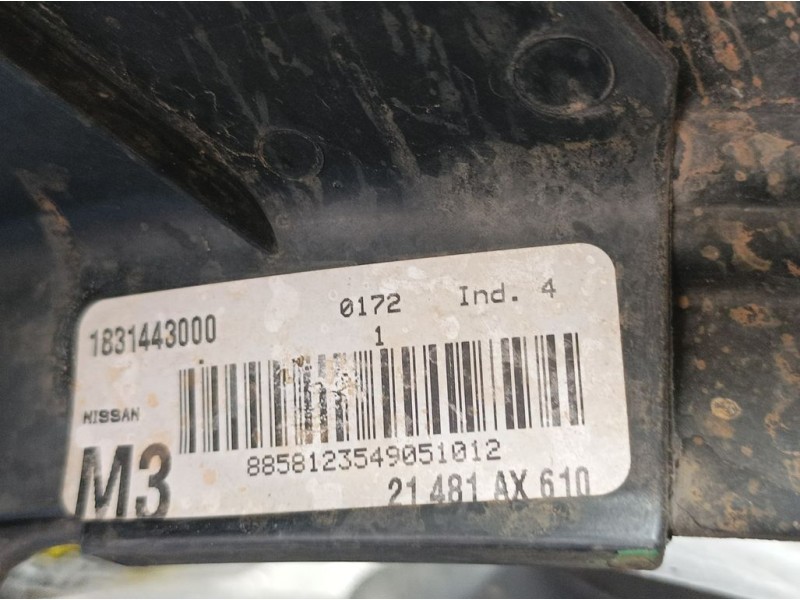 Recambio de electroventilador para nissan micra (k12e) acenta referencia OEM IAM 1831443000  