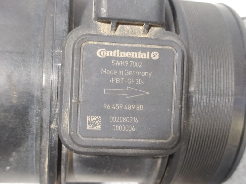 Recambio de caudalimetro para citroën c5 berlina exclusive referencia OEM IAM 9645948980 5WK97002 CONTINENTAL