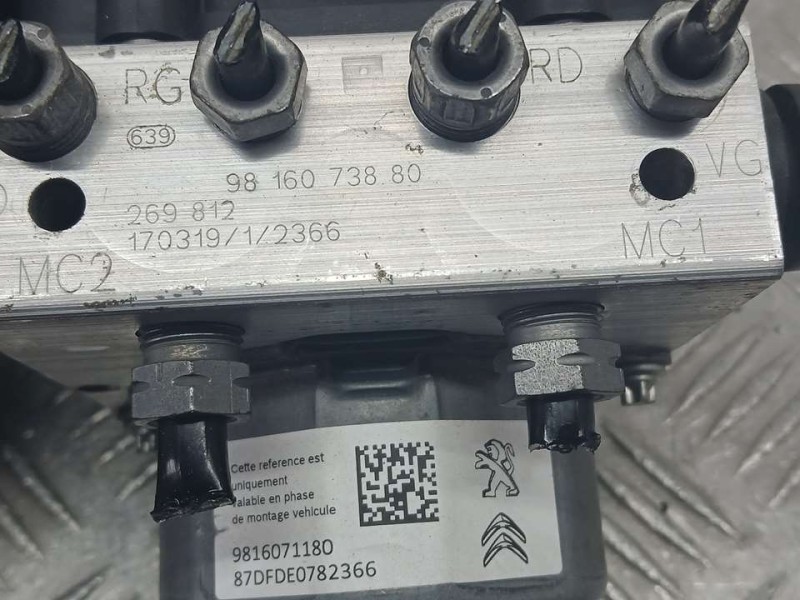 Recambio de abs para peugeot 308 style referencia OEM IAM 9816073880 269812 BOSCH