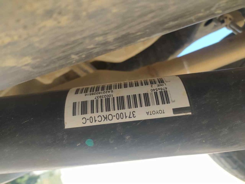 Recambio de transmision central para toyota hilux (gun1) double cab gx 4x4 referencia OEM IAM 371000KC10C  TRASERA