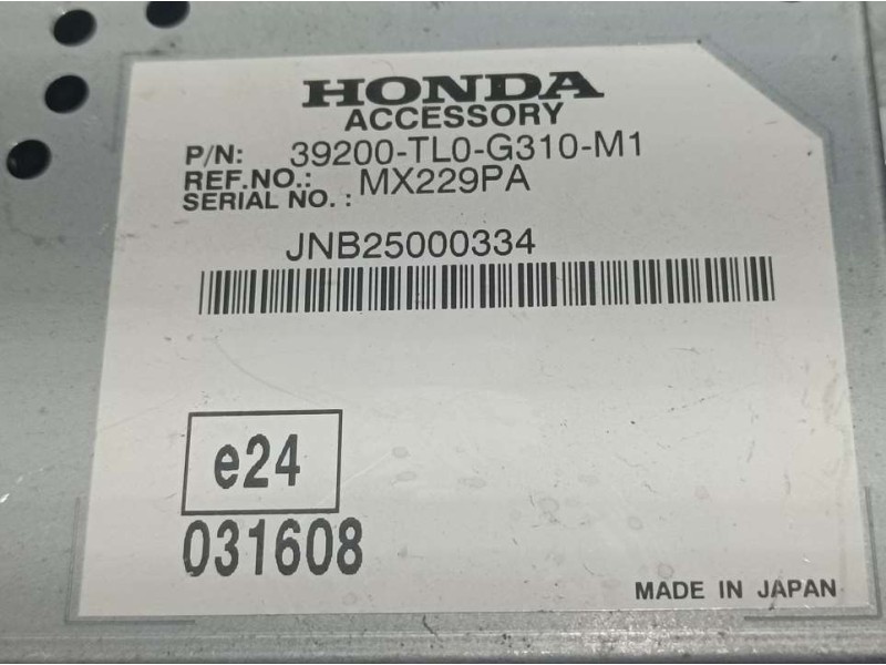 Recambio de modulo electronico para honda accord berlina (cu) luxury referencia OEM IAM 39200TL0G310M1 MX229PA 