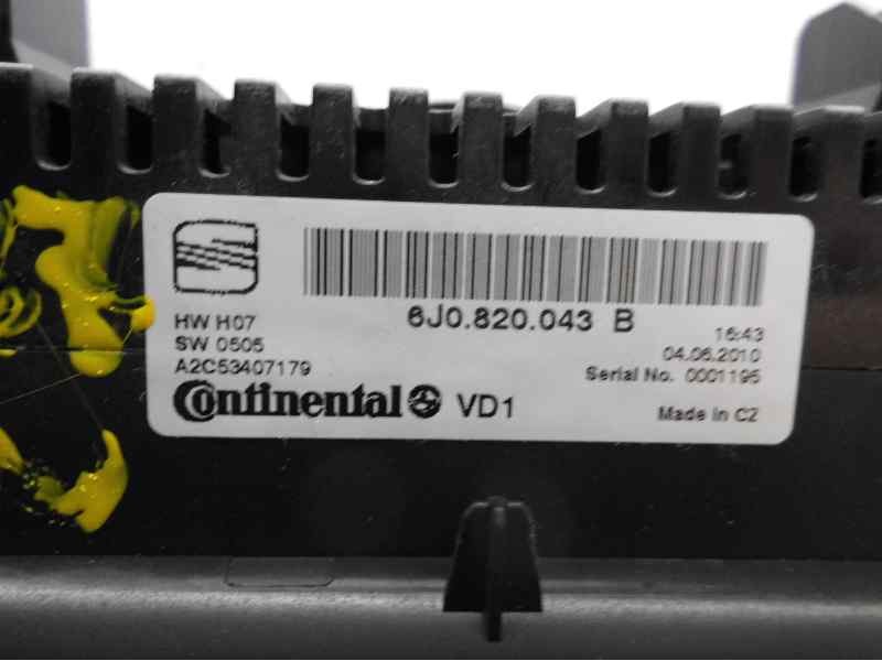 Recambio de mando climatizador para seat ibiza sc (6j1) copa referencia OEM IAM 6J0820043B  CONTINENTAL