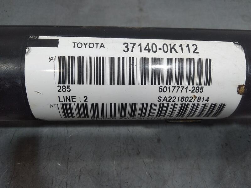 Recambio de transmision central para toyota hilux (gun1) double cab gx 4x4 referencia OEM IAM 371400K112  DELANTERA