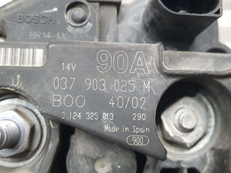 Recambio de alternador para seat ibiza (6l1) cool referencia OEM IAM 037903025M 0124325013 BOSCH