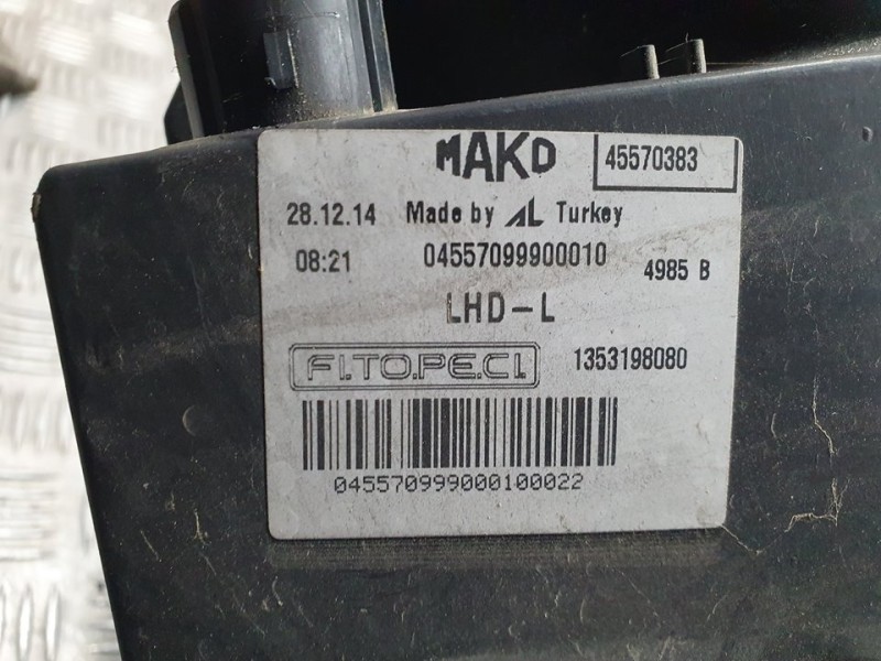 Recambio de faro izquierdo para citroën nemo nivel b referencia OEM IAM 1353198080 45570383 