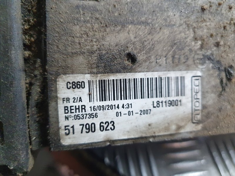 Recambio de intercooler para citroën nemo nivel b referencia OEM IAM 51790623 L8119001 