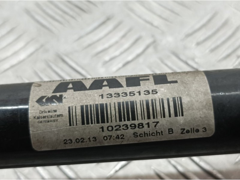 Recambio de transmision delantera izquierda para opel astra j lim. cosmo referencia OEM IAM 13335135  